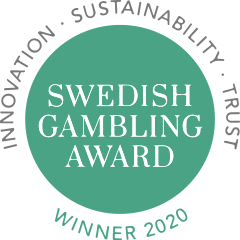 Swedish Gambling Award 2020 winner