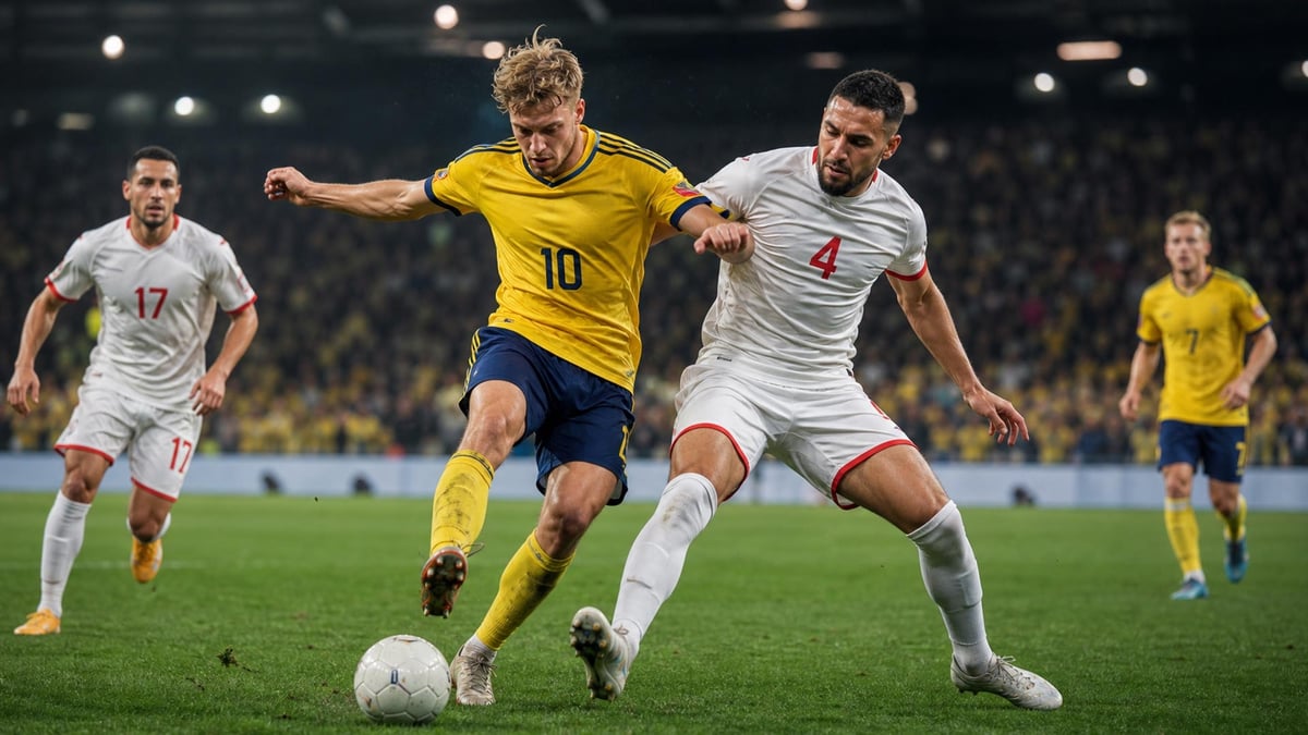 Sverige mot Tunisien