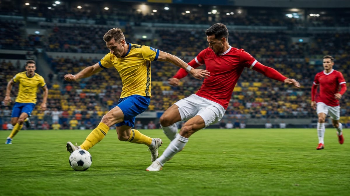 Sverige mot Tunisien.