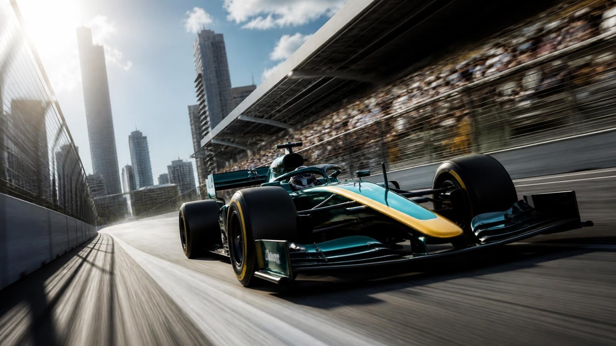 En F1-bil