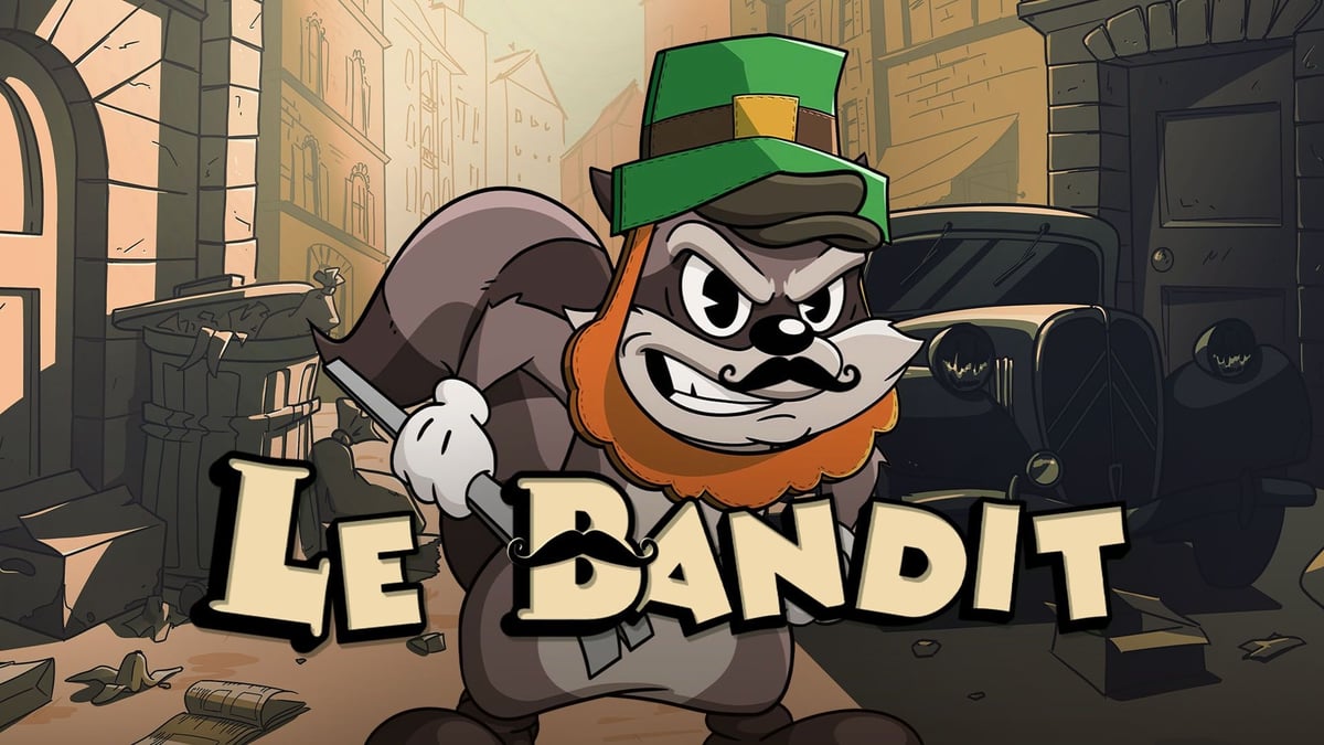 En stillbild från videosloten Le Bandit