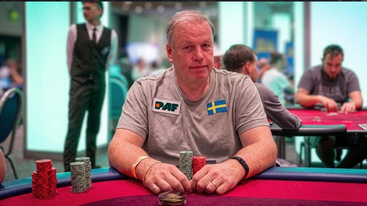 Christer Johansson i en pokerturnering.