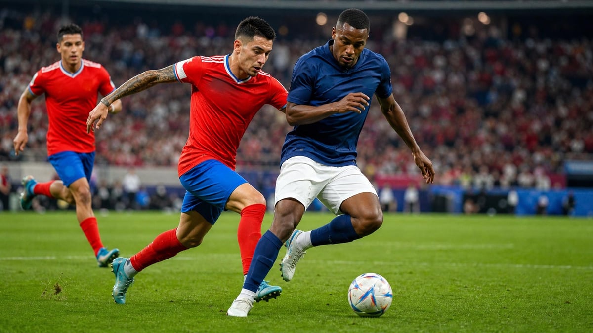 Två lag i fotbolls-VM