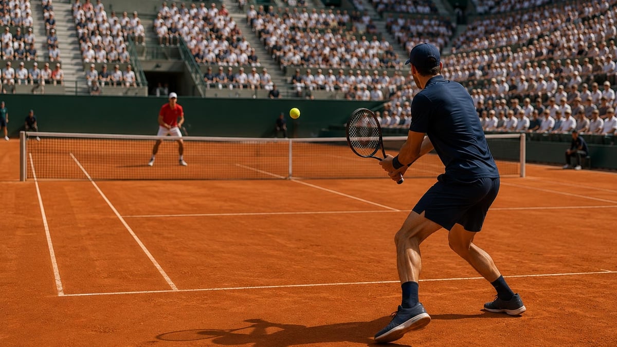 En bild från en tennismatch