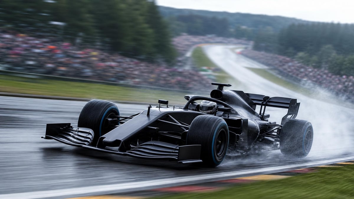 En F1 bil i Ungerns Grand Prix
