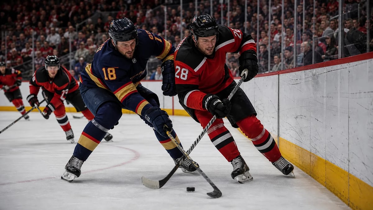 Stillbild från en NHL-match