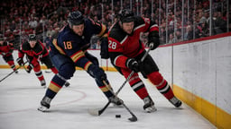 Stillbild från en NHL-match
